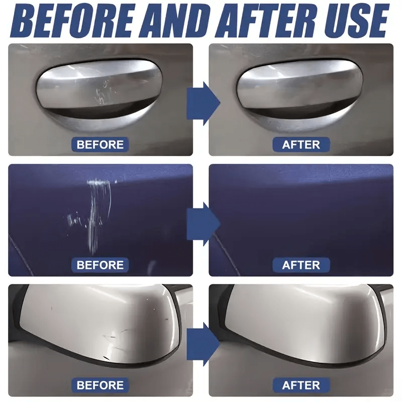 Scratch Repair Wax 7.44oz – Fast-Acting Multi-Surface Scratch Remover for Cars, Motorcycles & Furniture with Sponge Applicator