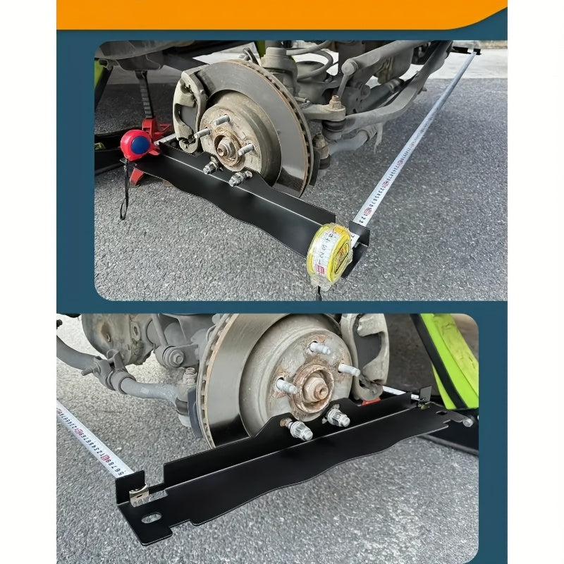 Wheel Alignment Tool Set 2pcs Iron, for Precise Wheel Balancing and Positioning, Car Tire Alignment Aid for DIY Garage and Auto Shop Use