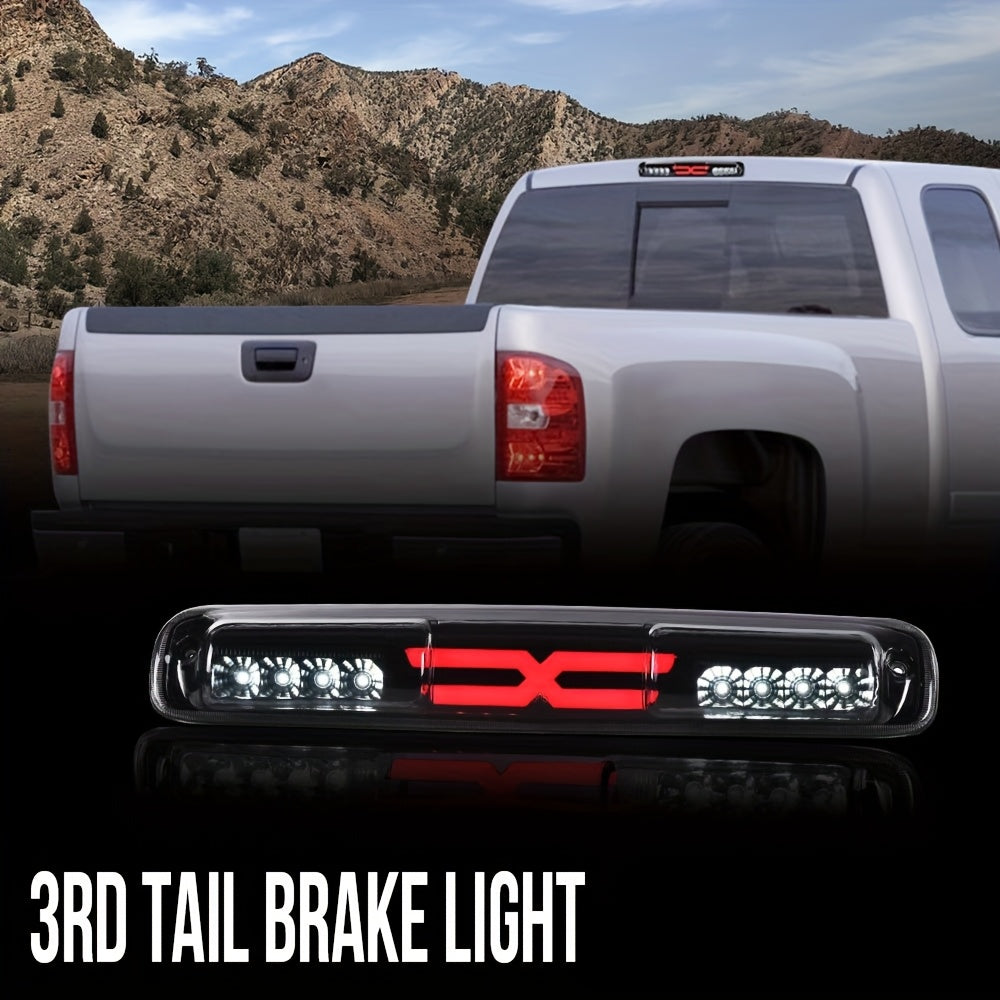 LED Third Brake Light & Cargo Lamp for Chevy Silverado GMC Sierra 1500 2500 3500 1999-2007, DOT Approved, 10x Brighter, Polycarbonate Lens, Easy Plug-and-Play Install