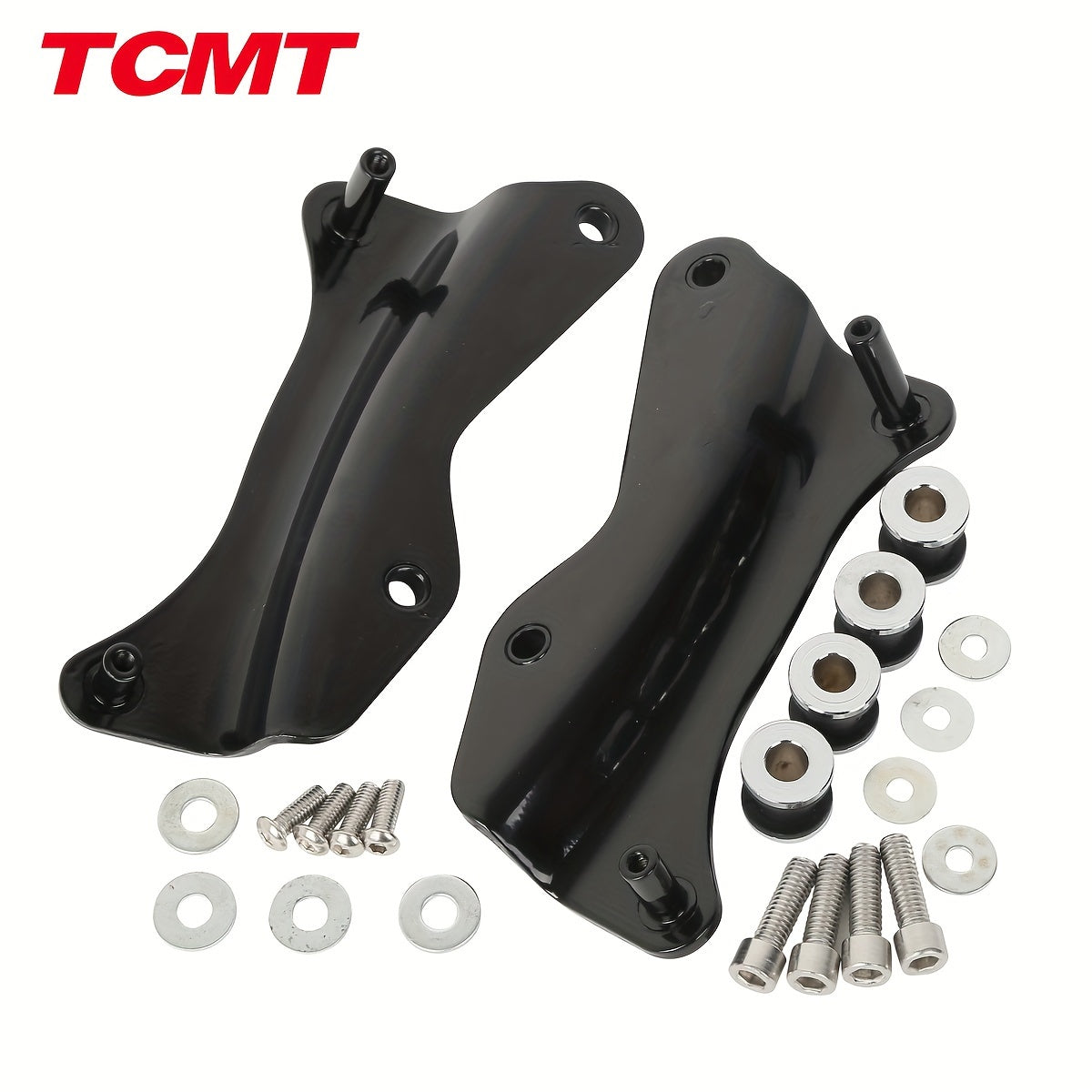 Harley Davidson 4-Point Docking Hardware Kit for Touring Road King Street Glide Electra Glide CVO 2014-2025 Detachable Sissy Bar Luggage Rack Black Chrome