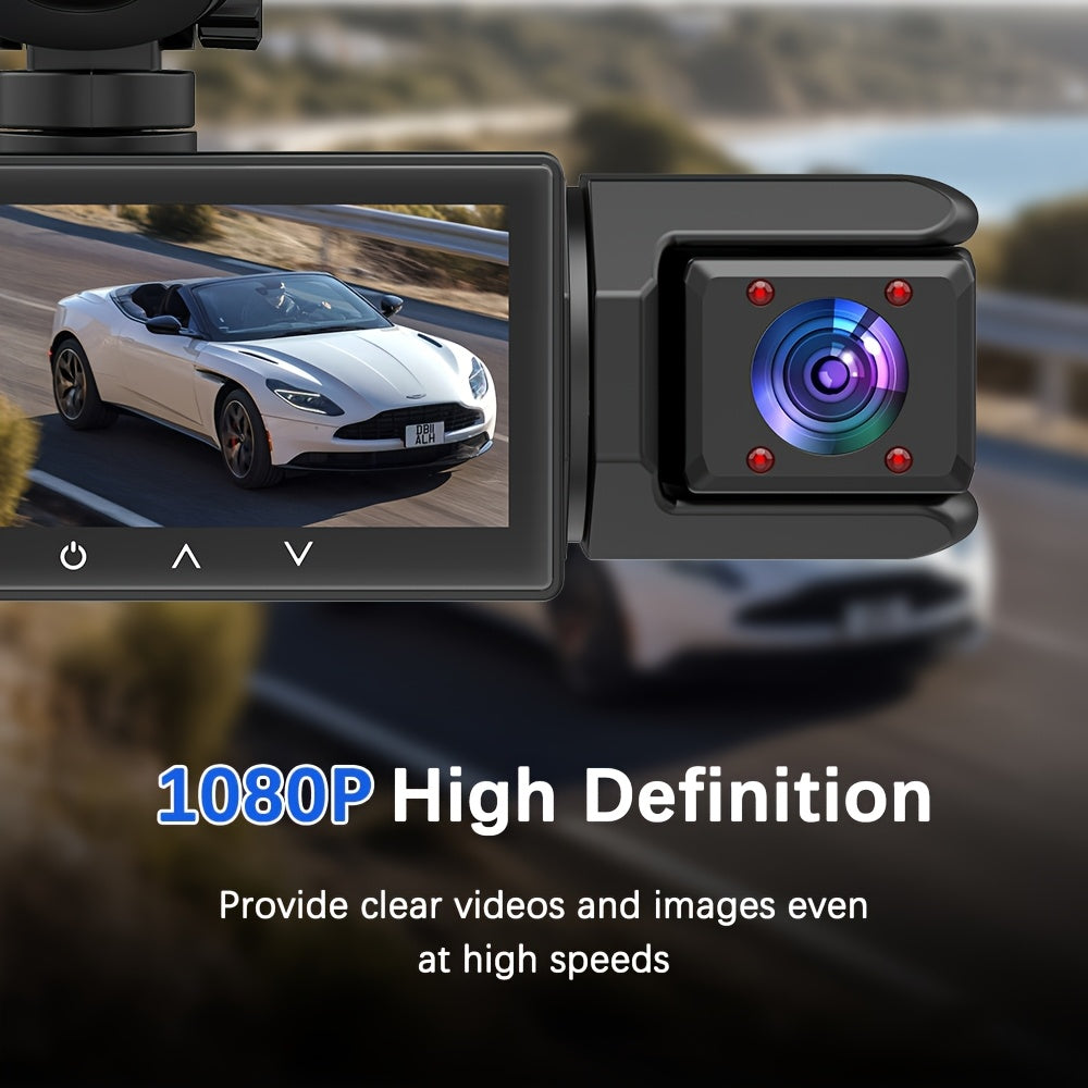Dual Dash Cam Front and Interior Camera 1080P, 170° Wide Angle Night Vision Loop Recording G-Sensor, Car DVR for Rideshare Uber Lyft Taxi Drivers