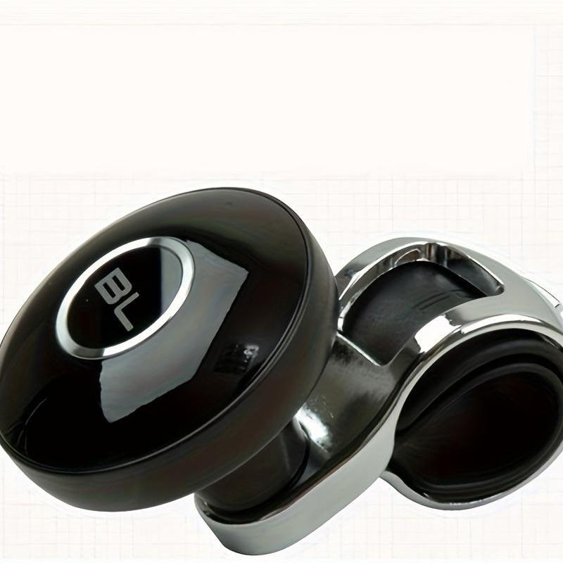Carbon Fiber Steering Wheel Knob – Universal Fit, Durable PC Material, Enhances Driving Comfort, 1 or 2 Pack (Black)