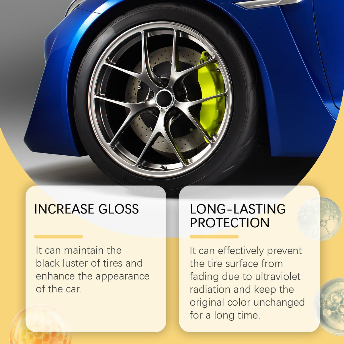 Tire Polishing & Retreading Paste 2-Pack 50g – Beeswax Formula for Lasting Shine, Rust Removal & Black Trim Restoration with Sponge