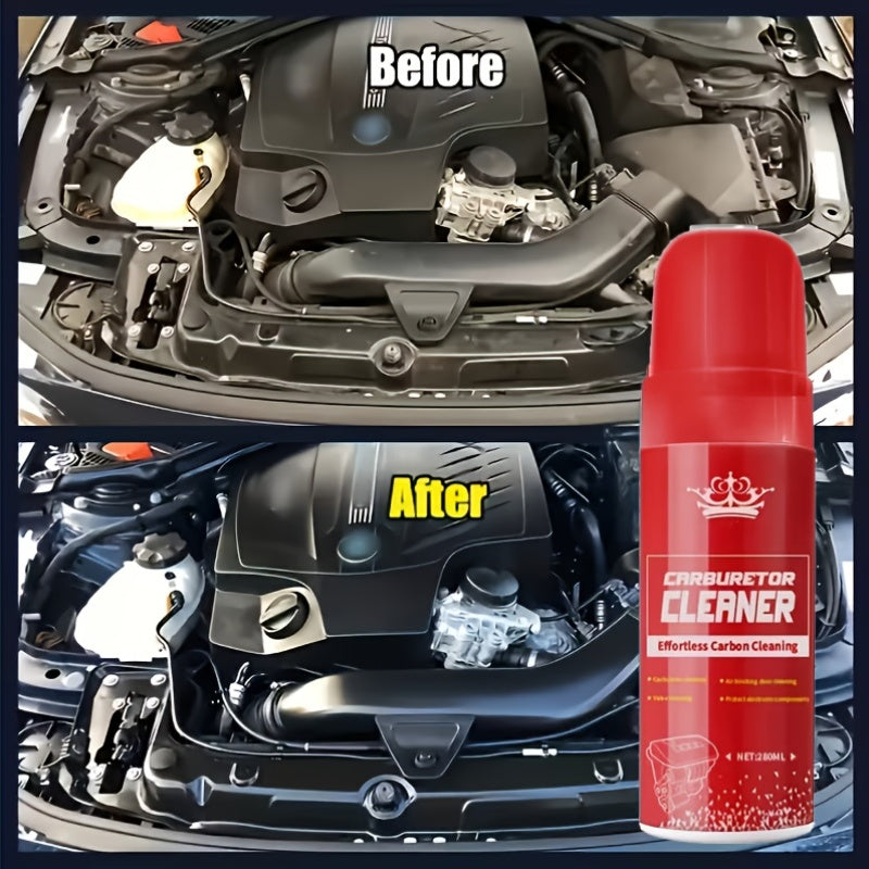 Engine Degreaser Cleaner 280ml, Heavy-Duty Engine Exterior Cleaner for Oil Grease & Grime Removal, Low-Odor Automotive Degreasing Solution for Engine Bay Fuel Systems & Exhaust Maintenance