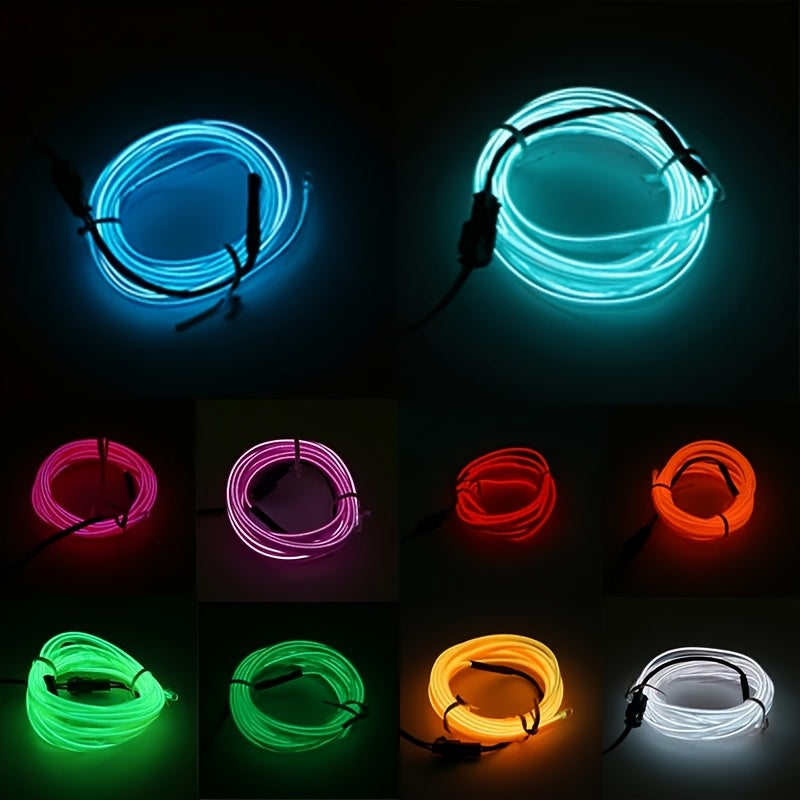 Car Interior Ambient Lighting Kit 3M RGB 7-Color LED Strip App & Remote Control Music Sync for Doors Console Dashboard Decoration