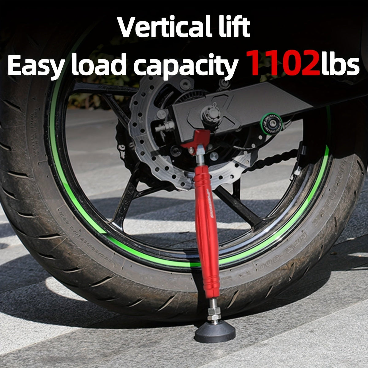 Motorcycle Chain Cleaning Stand Portable Wheel Lift – Maintenance & Emergency Tool | KTM Yamaha Kawasaki Dirt Bike ATV Enduro Black Red Silver