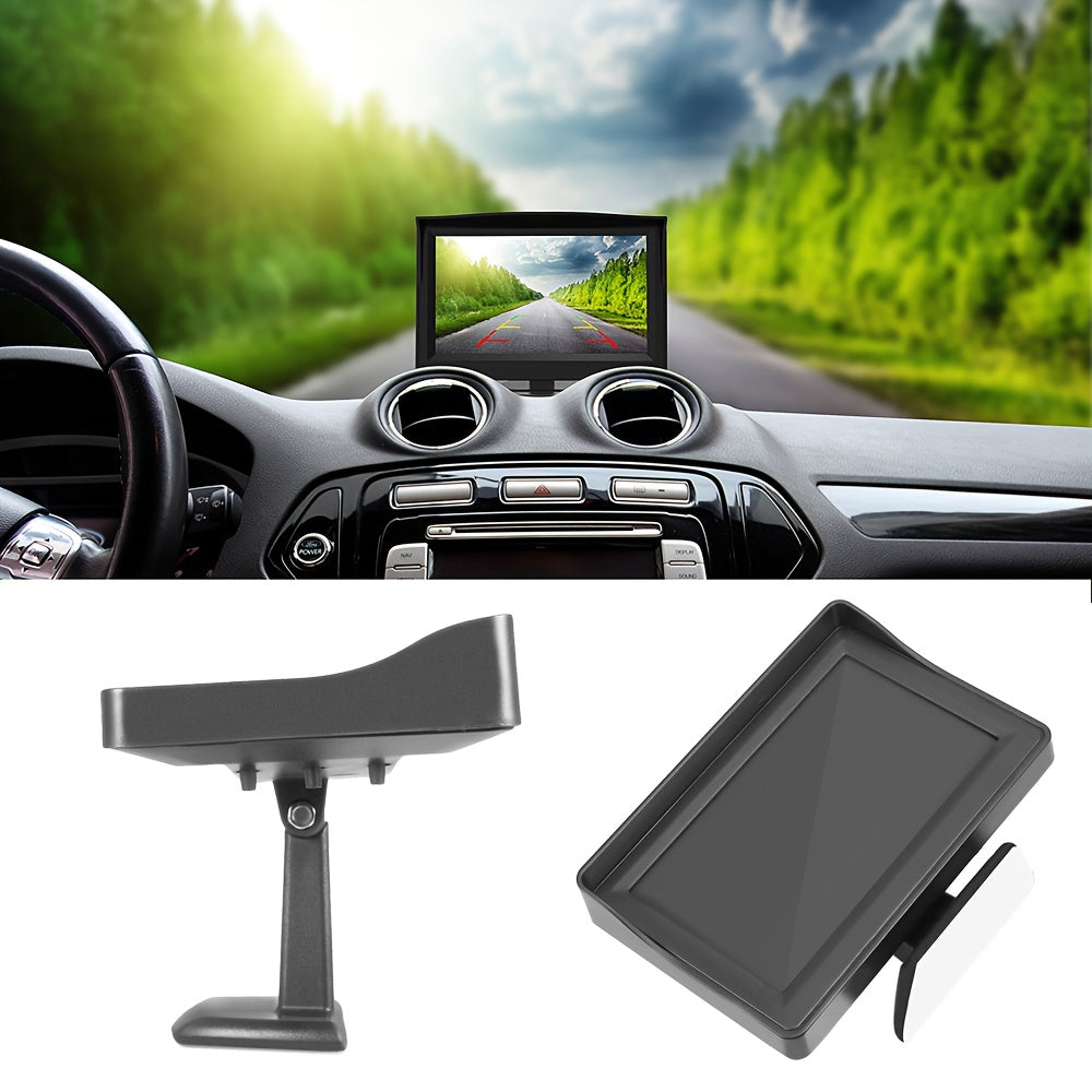 Backup Camera Kit with 4.3" Monitor – 8 LED Night Vision, Wide Angle Rearview Camera for Cars, Trucks & SUVs, HD Parking System