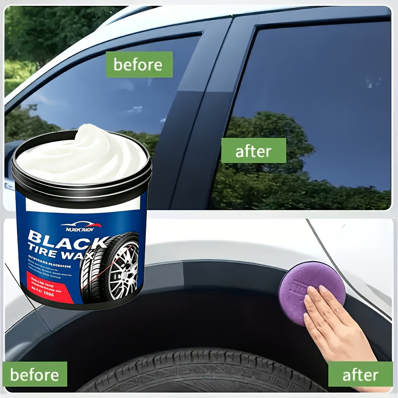 Rubber & Plastic Renewal Paste Multi-Purpose Repair Restorer for Car Tires Wheel Hubs Auto Interior – Anti-Crack Anti-Aging Tire Shine Gel
