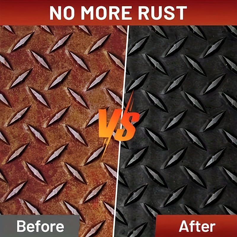 Rust Converter & Preventive Coating 35oz – Permanent Rust Remover, Anti-Rust Reformer for Automotive Metal Frames, Non-Porous Black Metallic Barrier