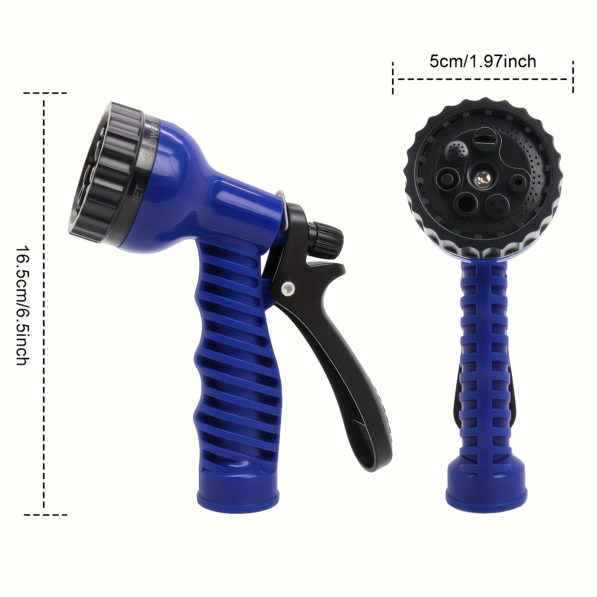 Car Wash Hose 100 Feet with 7-Pattern High-Pressure Nozzle, Lightweight Kink-Free Rustproof Garden Hose for Car Washing, Camping & Outdoor Cleaning