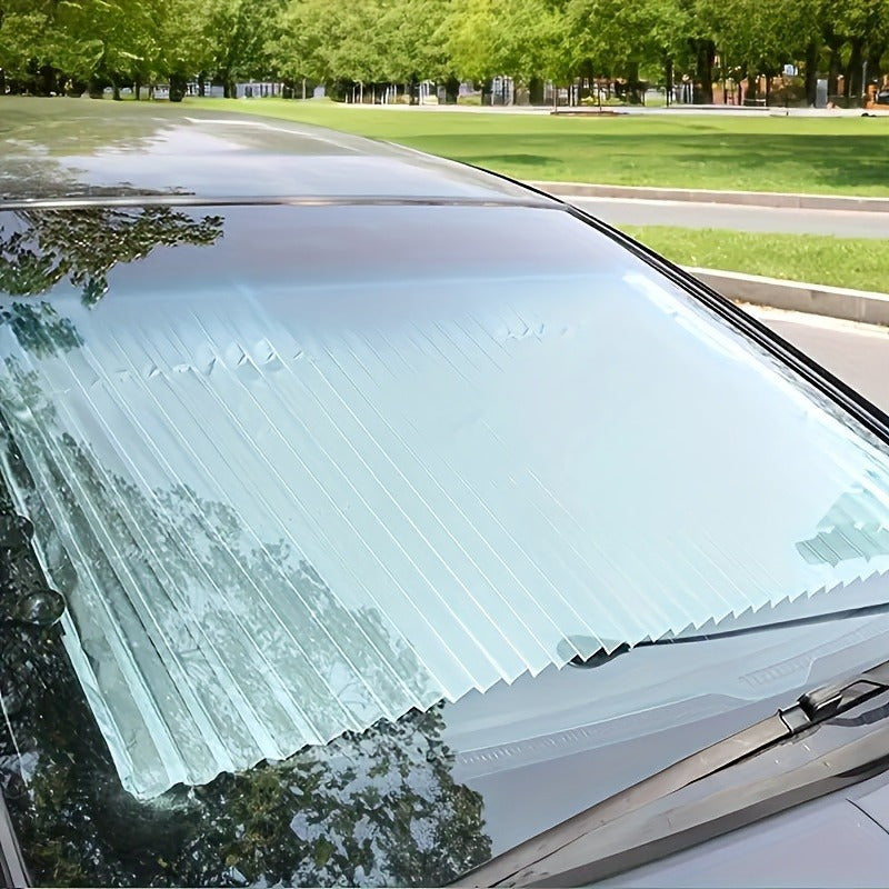Retractable Car Sun Visor – Auto Windshield Sunshade with UV Protection & Thermal Insulation, Easy Install