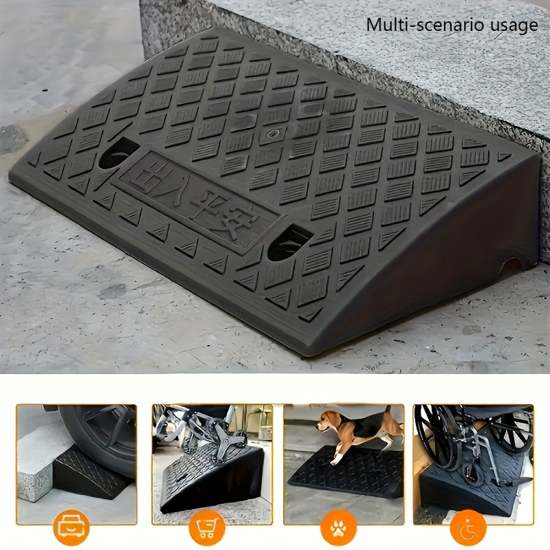 Portable Threshold Ramp 2-Pack – Sidewalk & Doorway Ramp for Wheelchairs, Cars, Seniors & Pets | 5 Height Options
