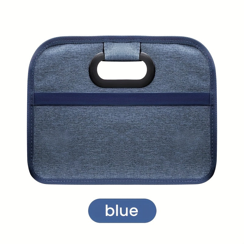 Foldable Car Storage Box with Handle Portable Collapsible Trunk Organizer for Car SUV Minivan Truck Groceries Camping Gear Tools 4 Colors Black Grey Blue Red