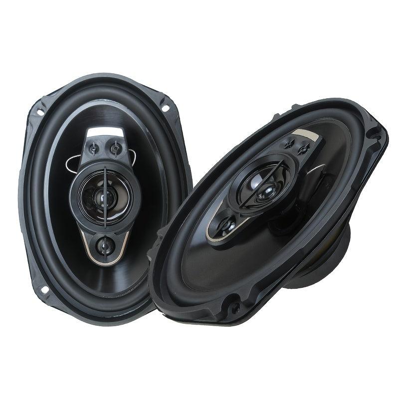 6x9 Inch Coaxial Car Speakers 750W 5-Way Full Range – 2-Pack with Dust Cover & Audio Cable, 92dB 4-Ohm Stereo Door Speakers for Car Audio Upgrade