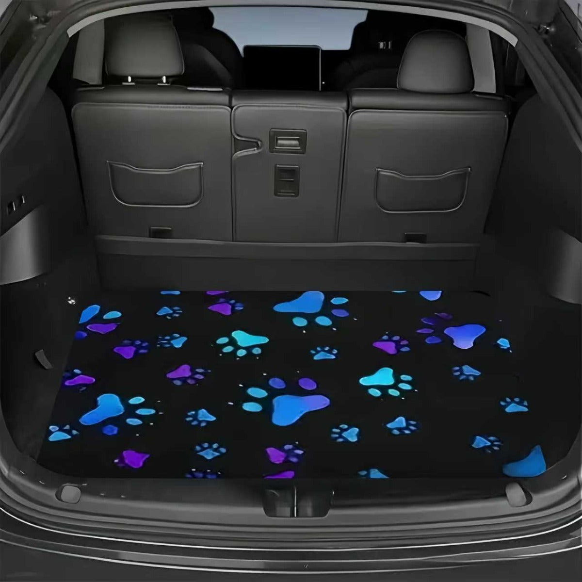 Car Trunk Mat Cargo Liner – Waterproof Non-Slip Durable Floor Mat with Distinctive Patterns, Protects Against Dirt Spills & Scratches, Universal Fit