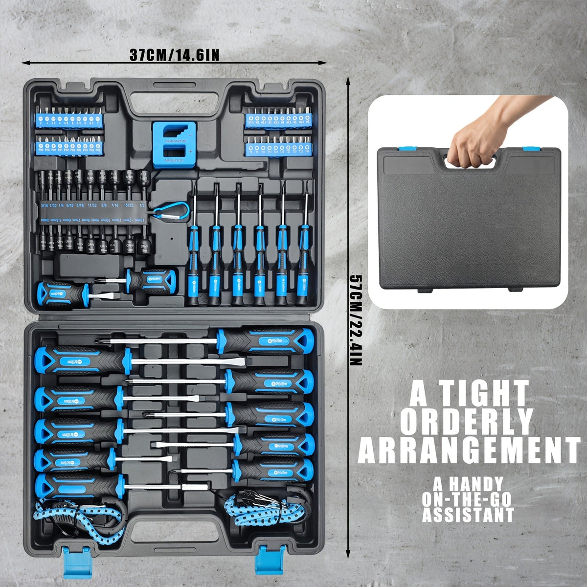 Precision Screwdriver Set 43/83/88Pcs, Chrome Vanadium Steel Magnetic Bits, Slotted Phillips Hex Torx, Professional Repair Kit with Storage Case for Electronics Watch Phone