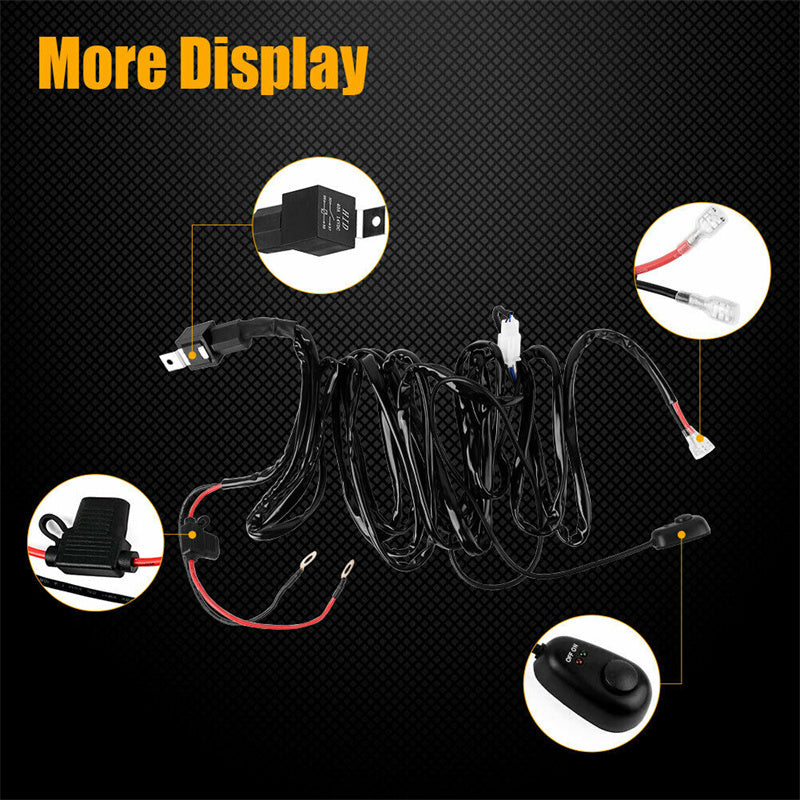 20 Inch LED Light Bar 180W Single Row – Ultra Slim Off-Road Work Lamp 12V/24V for ATV SUV Tractor Boat, 6000K White