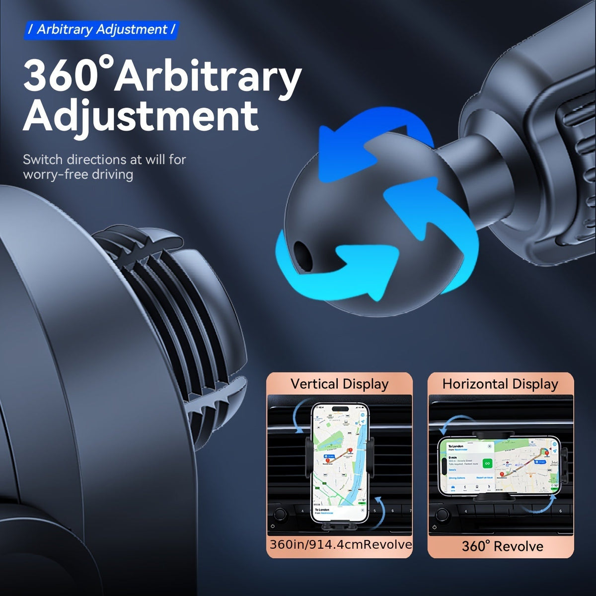 Wireless Car Charger Mount 15W Auto-Clamping – Fast Charging Air Vent Phone Holder for iPhone 16 15 14 13 12 Pro Max & Samsung Galaxy