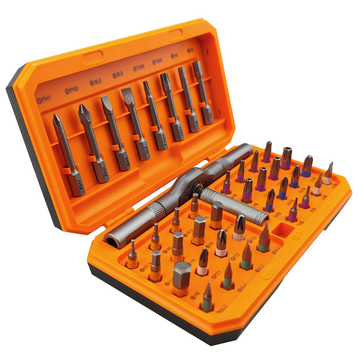 42-in-1 Magnetic Precision Screwdriver Set – Ratchet Mini Screwdriver Kit for PC, Phone, Watch & Bicycle | Removable Self-Assembly DIY Tool Kit