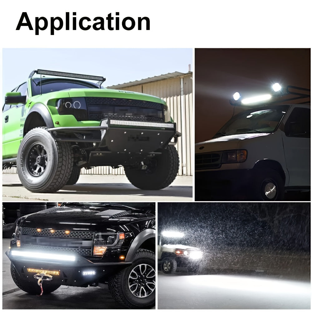 Ultra-Thin LED Double Row Strip Light Bar – 8 or 15 Inch, 2000-3000 Lumens, Off-Road Work Light for Car, Truck, Jeep, ATV & Boat