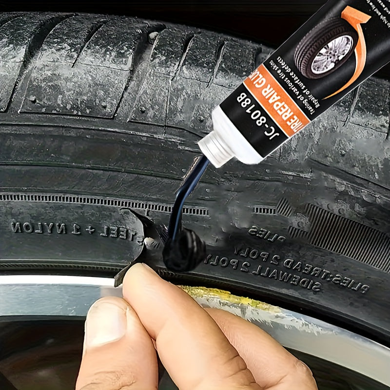 Tire Repair Adhesive Gel – Sidewall Rubber Glue Kit with Scraper & Tip | Car, Motorcycle, Bike, Truck & Tractor | 30ml / 50ml
