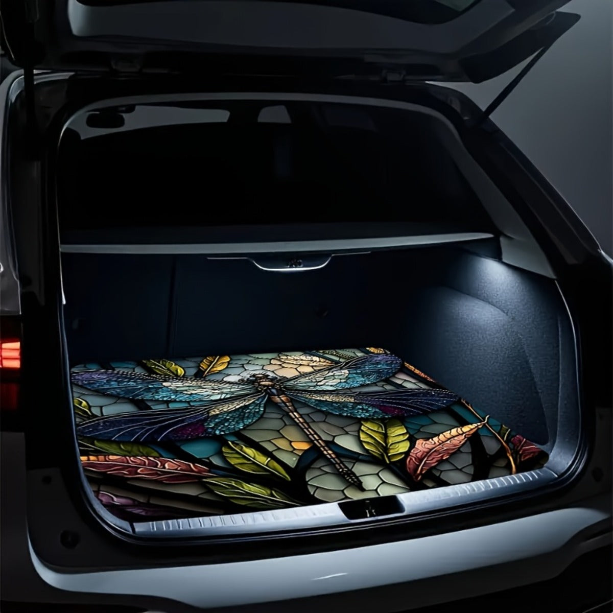 Car Trunk Mat Cargo Liner – Waterproof Non-Slip Durable Floor Mat with Distinctive Patterns, Protects Against Dirt Spills & Scratches, Universal Fit