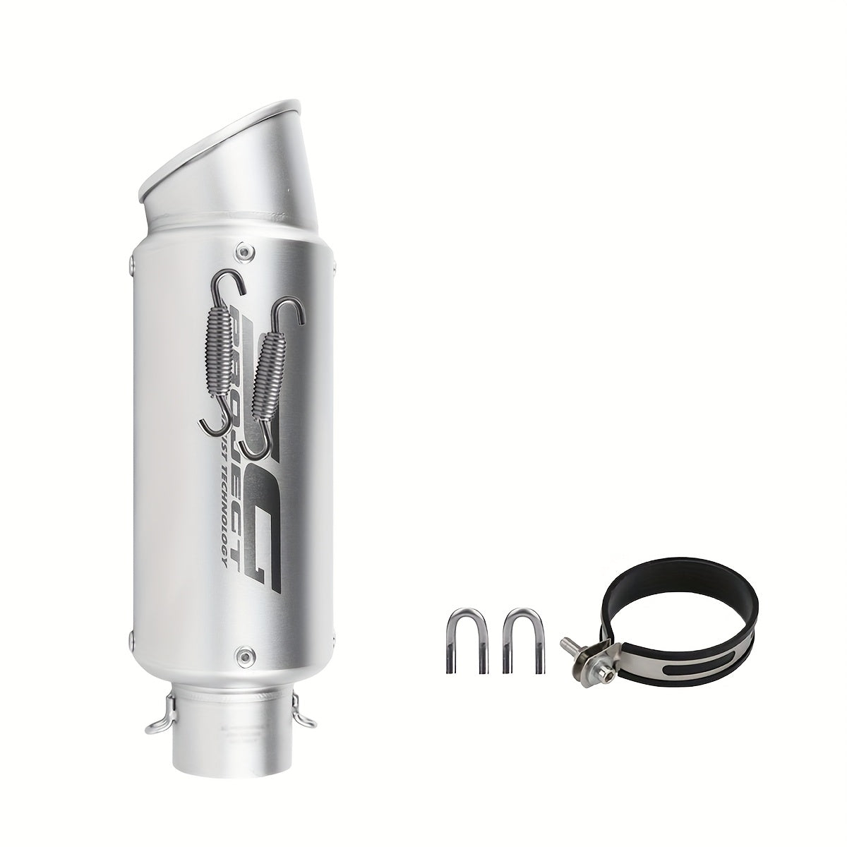 Stainless Steel Motorcycle Exhaust Pipe 51/60mm – Universal Slip-On Muffler for NMAX 125/155, Suzuki GSX650F, GSX1250, GSX650R