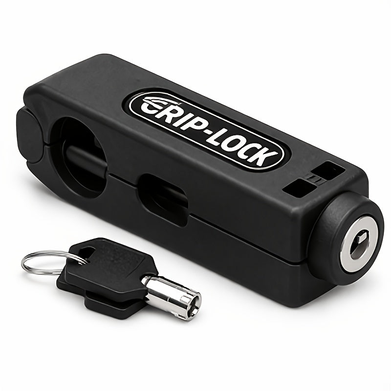 Motorcycle Handlebar Lock Anti-Theft Heavy Duty ABS Portable Security Lock with Reflective Strips for Scooter E-Bike Bicycle Universal Fit