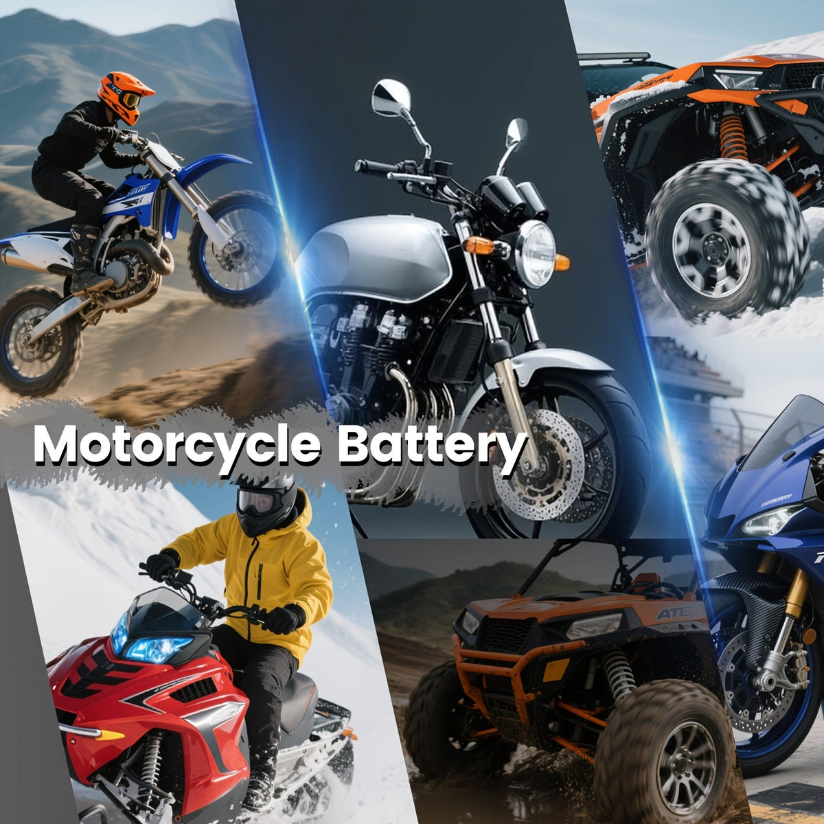 YTX5L-BS Motorcycle Battery AGM 12V 5Ah Maintenance-Free Sealed – Replacement for Honda Yamaha ATV Scooter Snowmobile CTX5L ETX5L