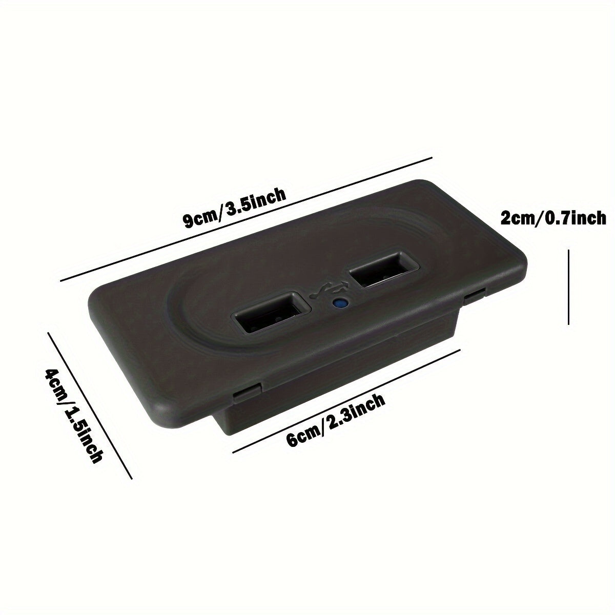 Dual USB Fast Charging Socket Panel 12V/24V – 5V 3.1A Power Outlet for Motorcycle, Car & RV | Flush Mount USB Charger | Black, Chrome, Beige