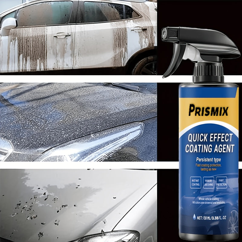 Ceramic Coating Spray for Cars, Nano Protective Paint Sealant, Polish & Wax, Scratch Repair, Plastic Restorer — 1 or 3 Pack