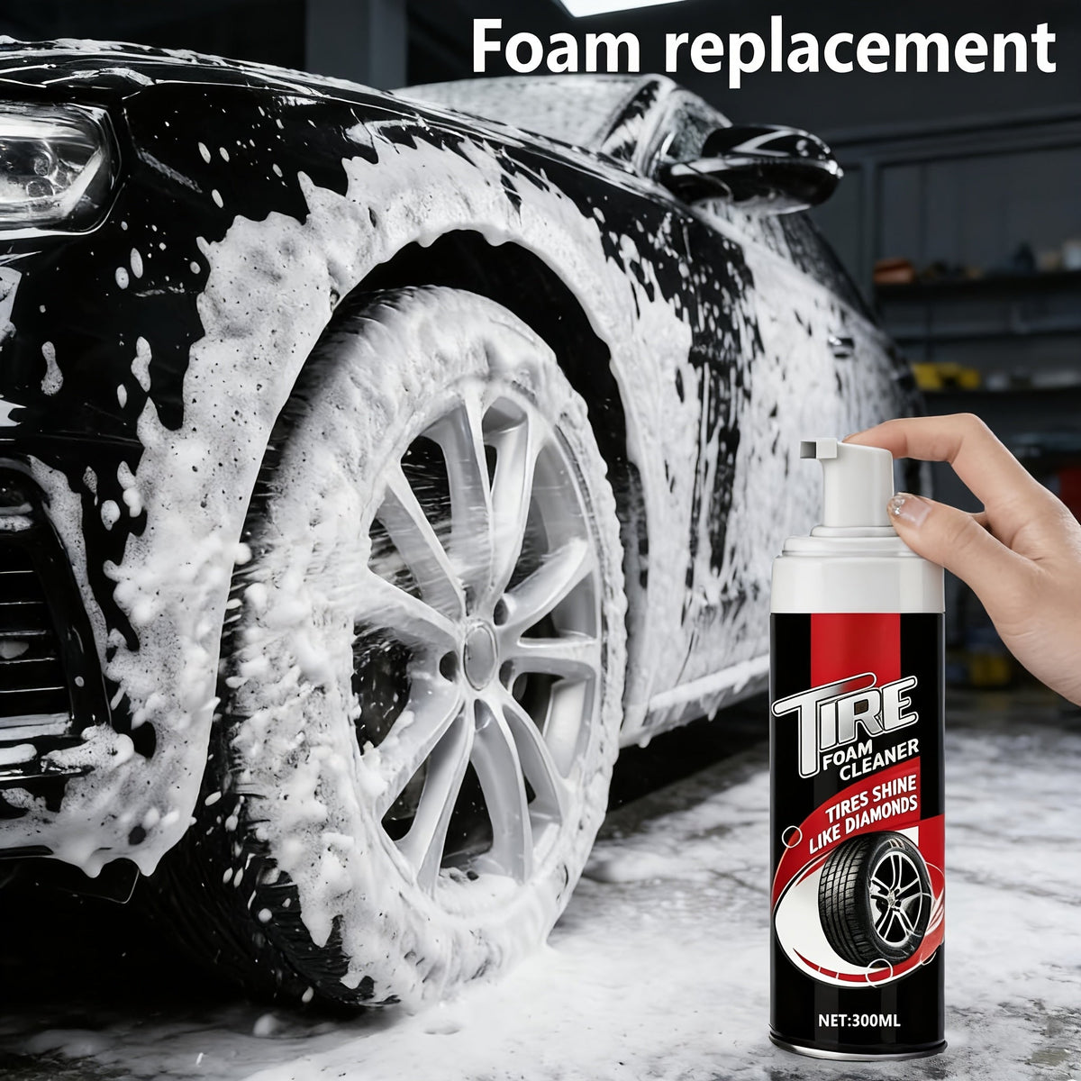 Tire Brightening Agent 10oz – Anti-Aging Coating Paste for Long-Lasting Gloss, UV Protection & Plastic Trim Restoration