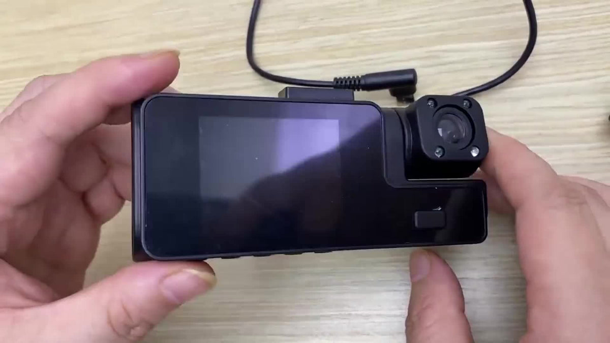 Dash Cam 1080P WiFi Dual Channel – 170° Wide Angle, Super Night Vision, Loop Recording, G-Sensor & Smartphone Remote Access