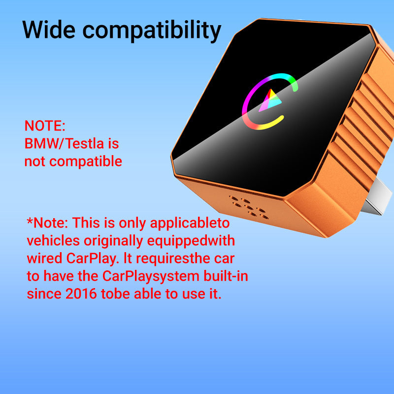 Wireless CarPlay USB Dongle – Compact Plug-In Adapter for Hands-Free Smartphone Connectivity, No Battery, Compatible with Wired CarPlay & Android Auto