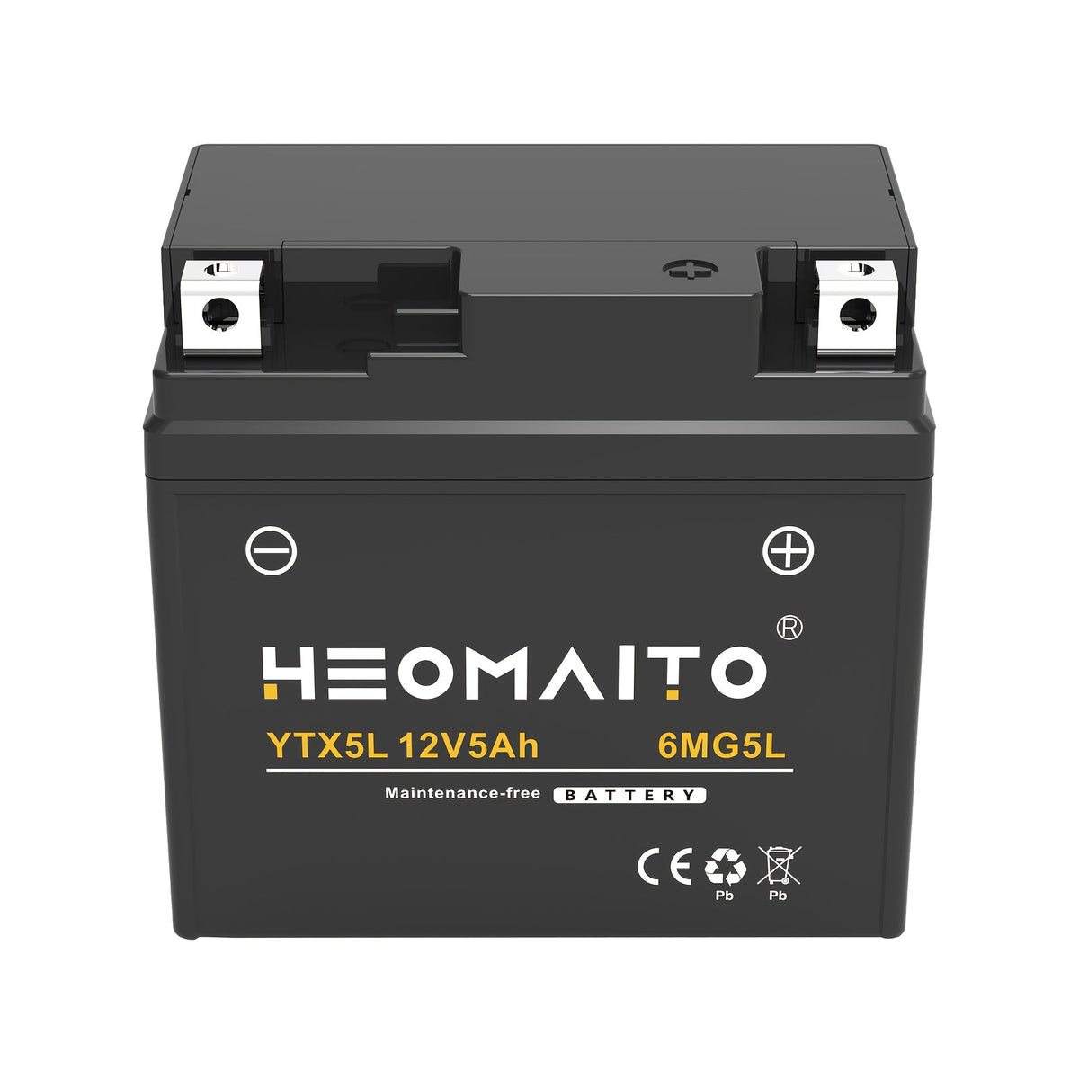 YTX5L-BS Motorcycle Battery AGM 12V 5Ah Maintenance-Free Sealed – Replacement for Honda Yamaha ATV Scooter Snowmobile CTX5L ETX5L