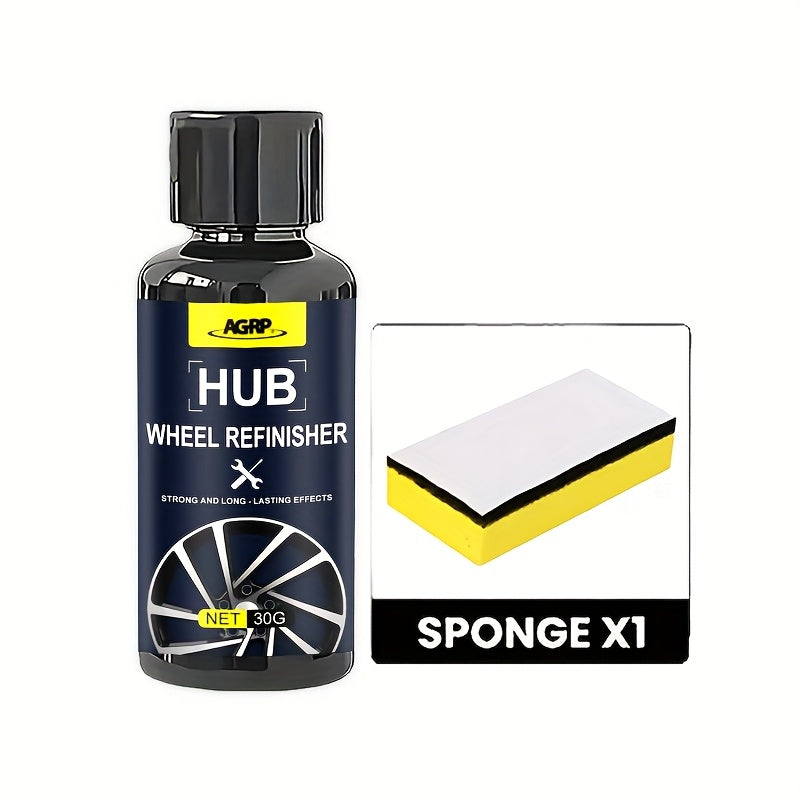 Car Wheel Scratch Repair Kit – Rim Refinishing Polish for Aluminum & Steel Wheels | Metal Shine Restorer with Protective Layer