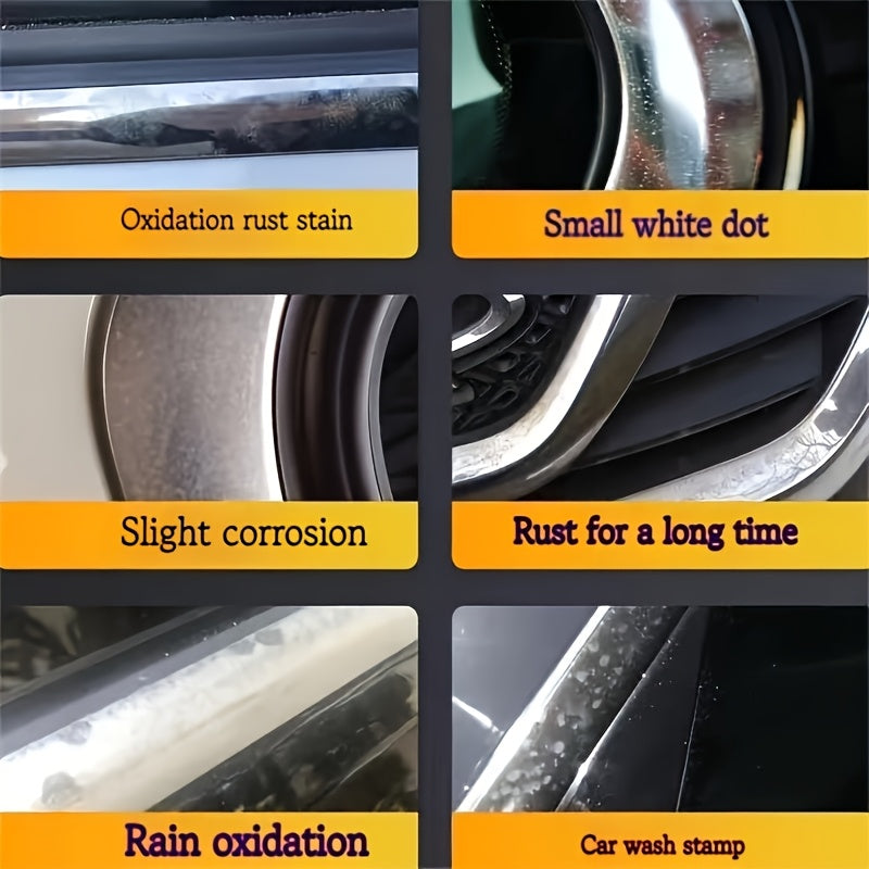 Chrome Trim Repair Paste – Car Door Handle Window Strip Logo Scratch Refurbishment Polish Kit