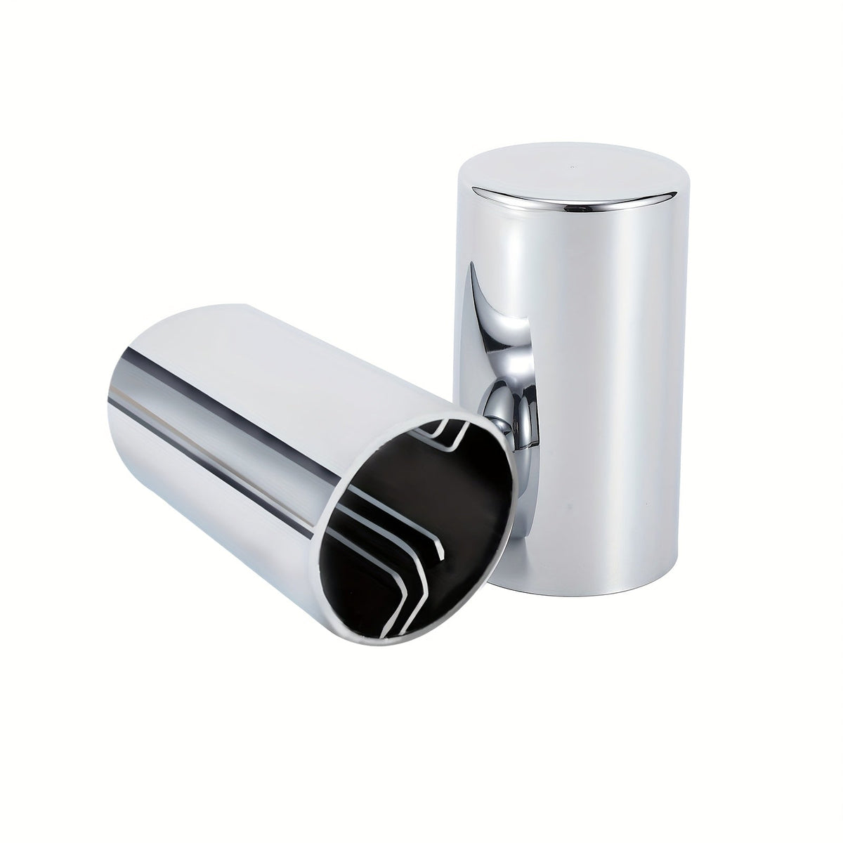 Lug Nut Covers 33mm x 3.5" Chrome ABS – Push-On Spike Caps for Semi Truck Trailer Hub Piloted Wheels, Anti-Loose Design, 20 40 or 60 Pack