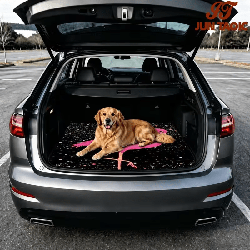 Car Trunk Mat Cargo Liner – Waterproof Non-Slip Durable Floor Mat with Distinctive Patterns, Protects Against Dirt Spills & Scratches, Universal Fit