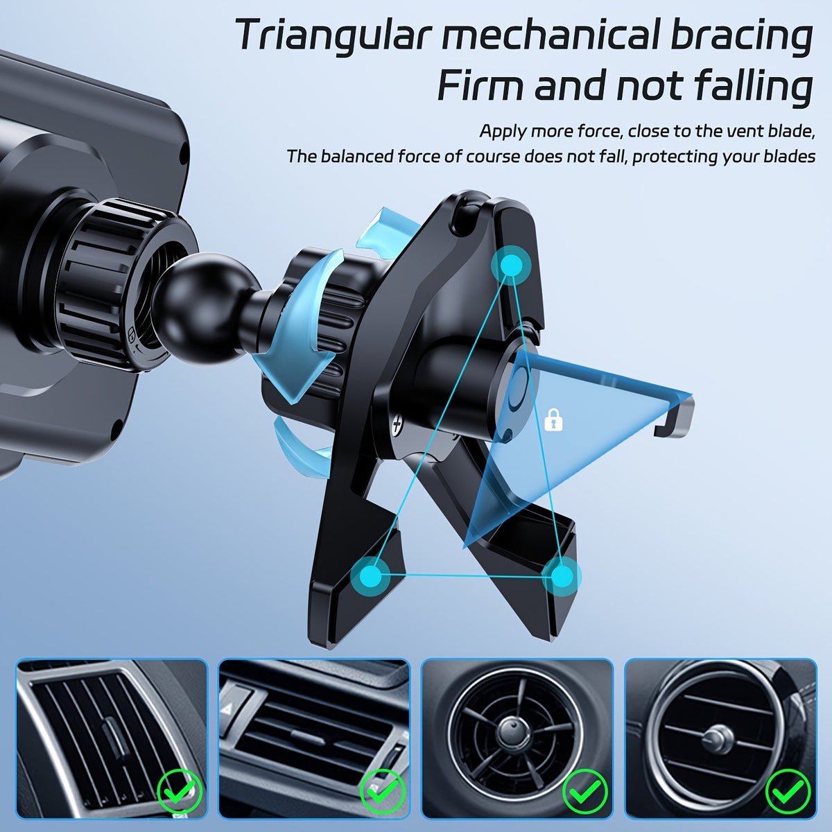 15W Wireless Car Charger Mount, Auto-Clamping, Electric Rotation, Fast Charging for iPhone 16/15/14/13/12 & Samsung Z Fold6/5/4, 4.3"-6.9" Phones