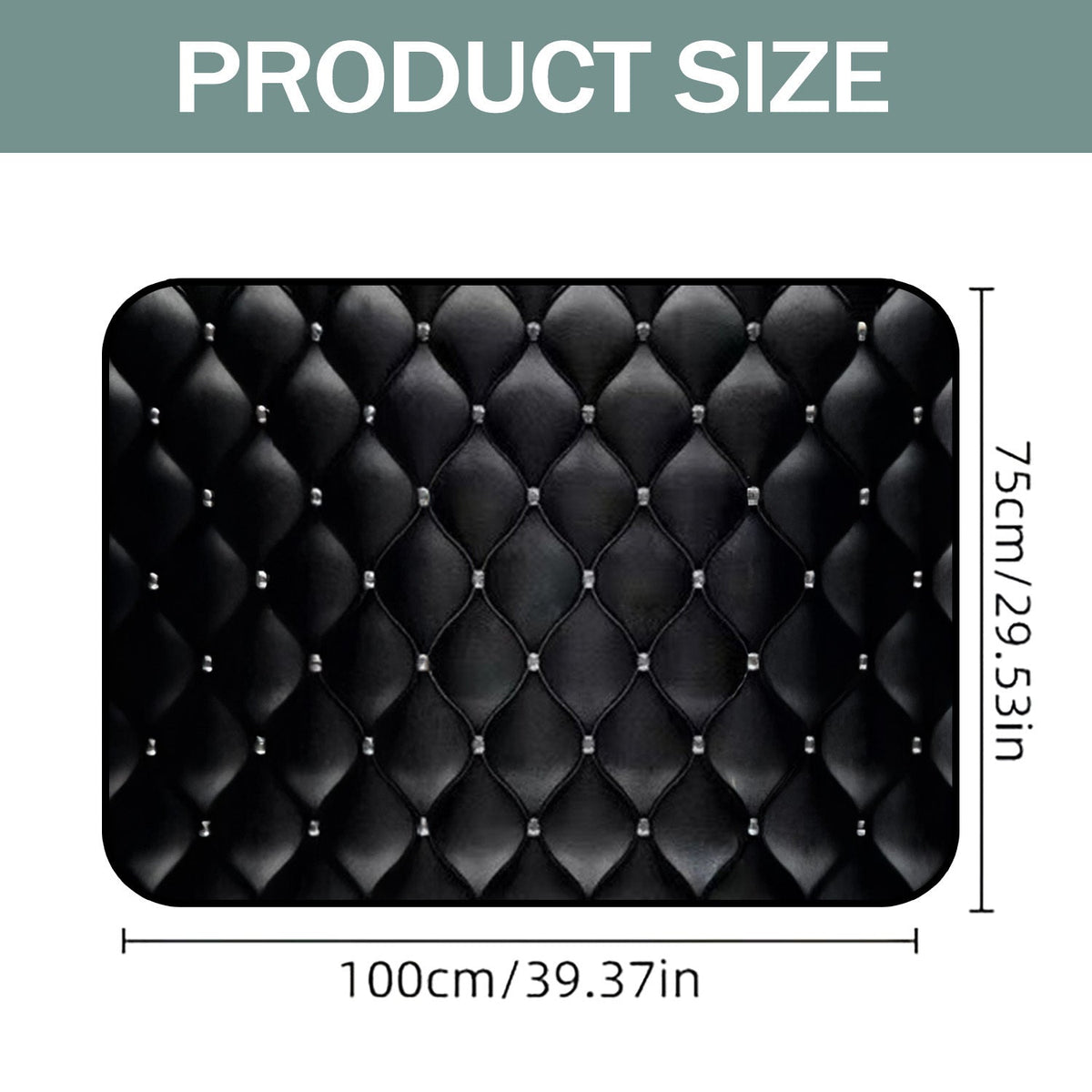 Car Trunk Mat Cargo Liner – Waterproof Non-Slip Durable Floor Mat with Distinctive Patterns, Protects Against Dirt Spills & Scratches, Universal Fit