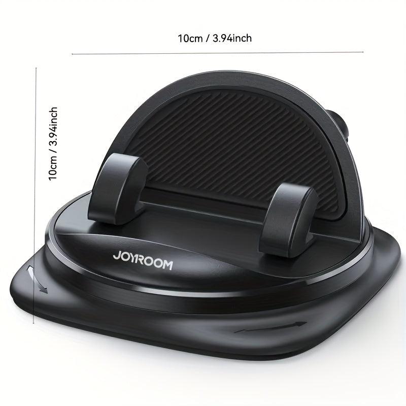 JOYROOM Dashboard Phone Mount Rotatable – Spring-Loaded Grip, Non-Slip ABS Car Holder for iPhone & All Smartphones