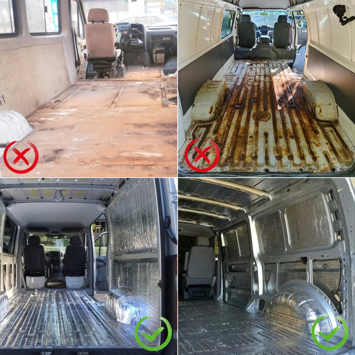 Sound Deadener Car Heat Shield Mat – Self-Adhesive Reflective Aluminum Foil Insulation, Noise & Vibration Reduction for Floor, Cab & Trunk (22 or 26 Sq Ft)