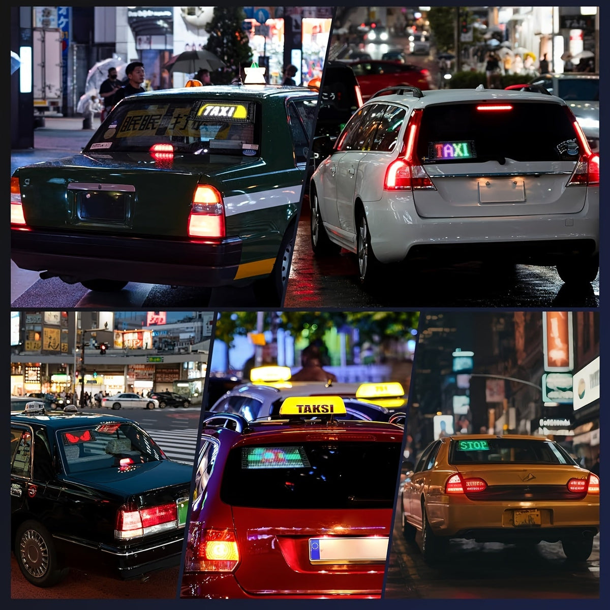 Programmable LED Car Sign Flexible Matrix Panel | App & Remote Control USB Powered Devil Eye Lights for Car Window Decoration