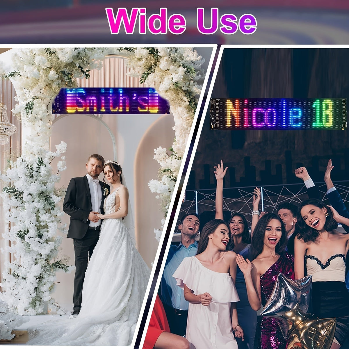 Programmable LED Car Sign 15x4in – Flexible Matrix Pixel Panel, USB Powered, App & Remote Control, DIY Animation & Text Display