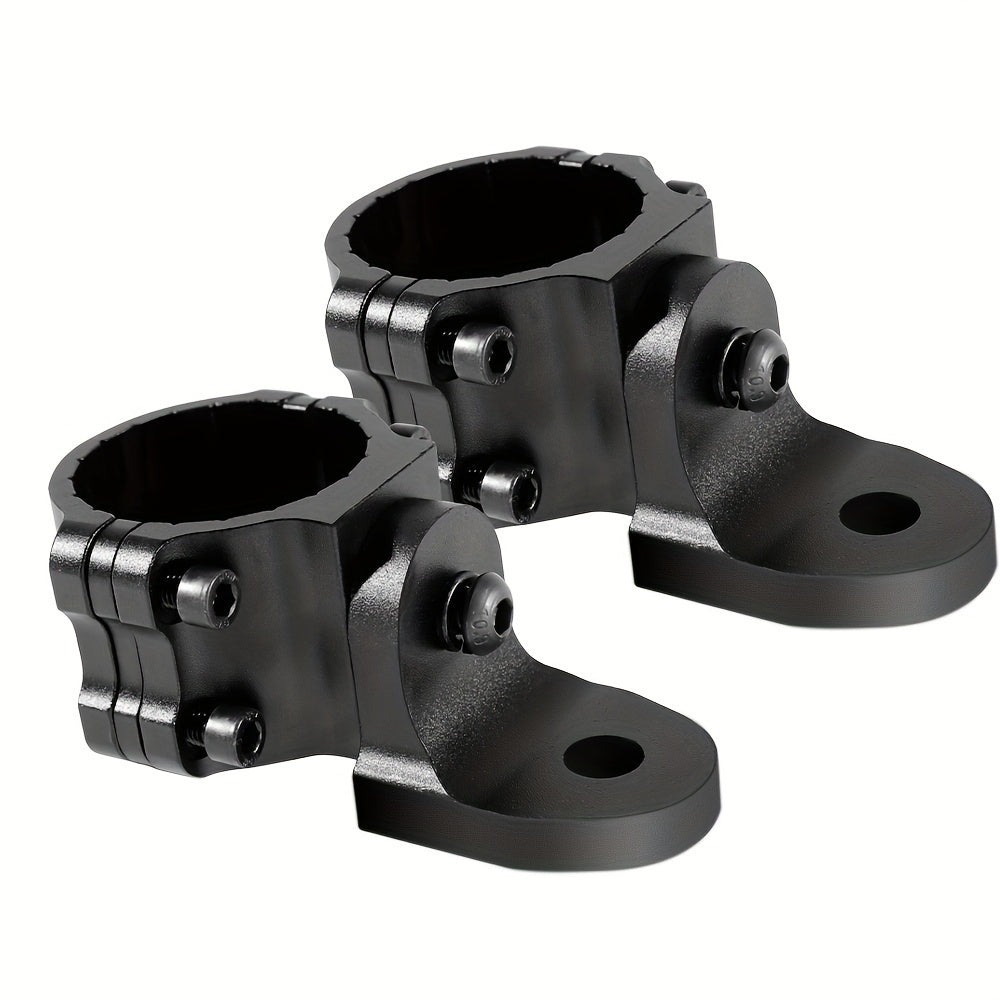 UTV Whip Light Mount 2PCS 360° Rotation Roll Cage Clamp 1.75"-2" – Aluminum LED Bracket for Polaris RZR Can-Am Jeep Off-Road Black Red Blue