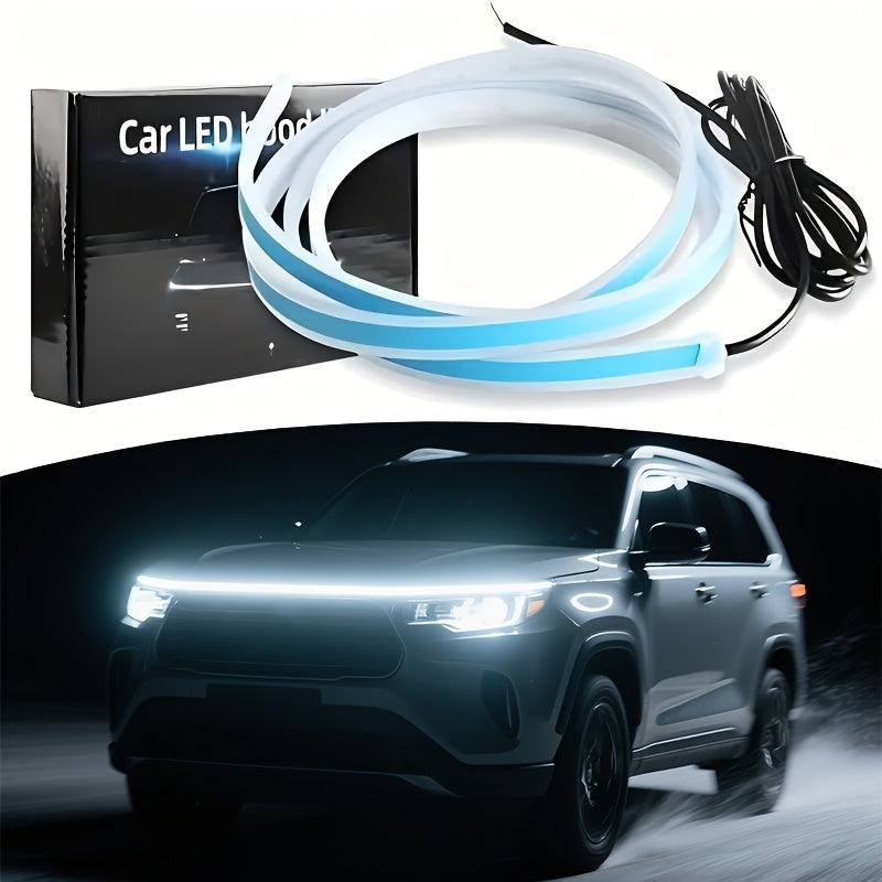 70 Inch Engine Bay LED Through Light 2000-3000 Lumens White Auto Welcome Mode Steering Effect 12V Hardwire for Car SUV Universal Fit
