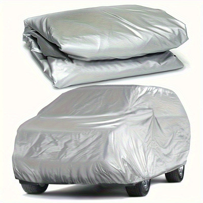 PEVA Waterproof Car Cover – Full Body UV, Rain, Snow & Dust Protection, High-Temp Resistant, All-Season Universal Fit, Sizes L & XL