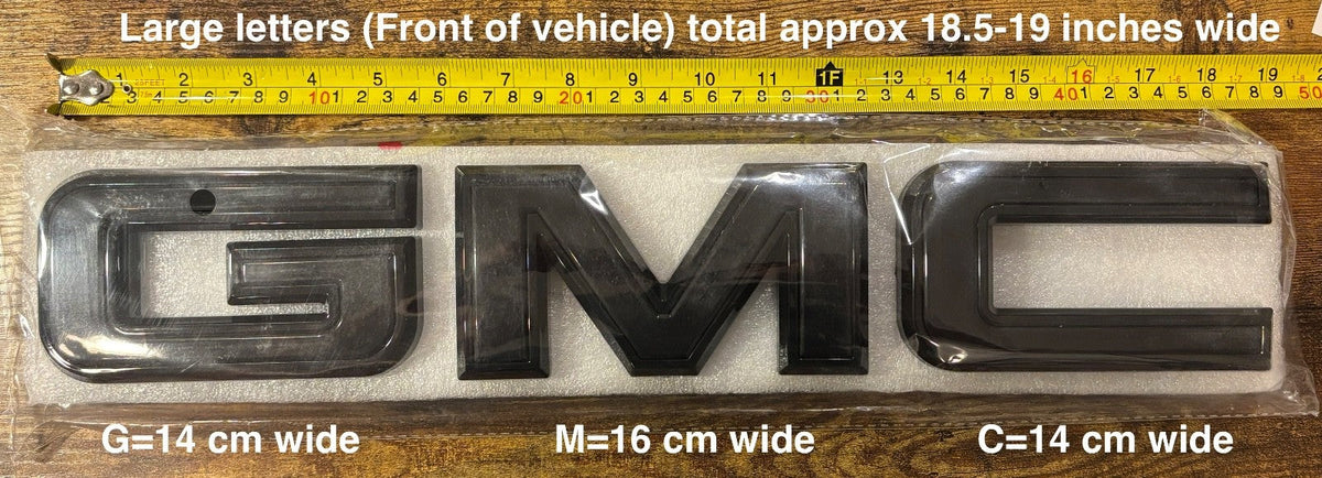 2021-2024 Only GMC Yukon Yukon XL GM Front & Rear All Black Emblem Kit 84729912