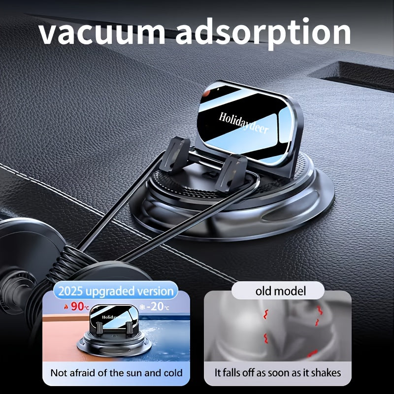 360° Rotating Dashboard Phone Holder – Universal GPS Navigation Mount for Car, Office & Home Desk Use